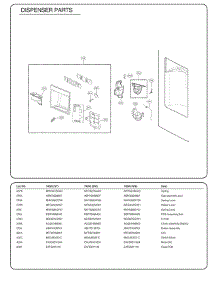 Section 4 parts for Lg Refrigerator 74099 from AppliancePartsPros.com