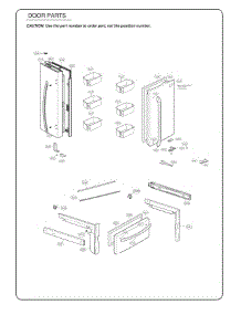 Door Parts parts for Lg Refrigerator 74102 from AppliancePartsPros.com