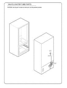 Valve & Water Tube Parts parts for Lg Refrigerator 74102 from AppliancePartsPros.com
