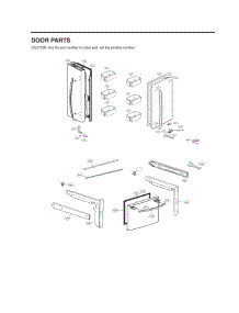 Door Parts parts for Lg Refrigerator 74105 from AppliancePartsPros.com
