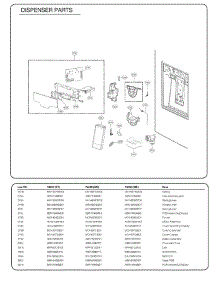 Dispenser Parts parts for Lg Refrigerator 74113 from AppliancePartsPros.com