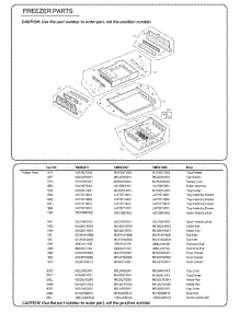 Freezer Parts parts for Lg Refrigerator 74113 from AppliancePartsPros.com