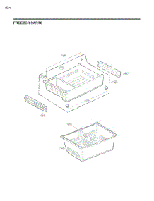 Freezer Parts parts for Lg Refrigerator 74145 from AppliancePartsPros.com