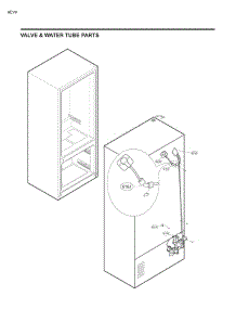 Valve & Water Tube Parts parts for Lg Refrigerator 74145 from AppliancePartsPros.com