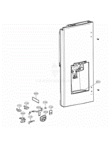 Dispenser Parts parts for Lg Refrigerator 74147 from AppliancePartsPros.com