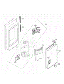 Ice Maker And Bin Parts parts for Lg Refrigerator 74147 from AppliancePartsPros.com