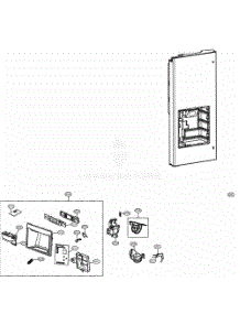 Dispenser Parts parts for Lg Refrigerator 74302 from AppliancePartsPros.com