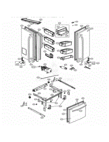 Door Parts parts for Lg Refrigerator 74302 from AppliancePartsPros.com