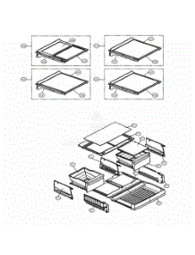 Refrigerator Parts parts for Lg Refrigerator 74302 from AppliancePartsPros.com