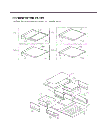 Refrigerator Parts parts for Lg Refrigerator 74305 from AppliancePartsPros.com