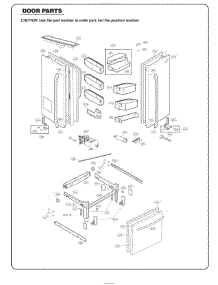 Door Parts parts for Lg Refrigerator 74307 from AppliancePartsPros.com