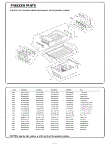 Freezer Parts parts for Lg Refrigerator 74307 from AppliancePartsPros.com