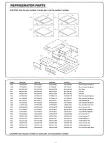 Refrigerator Parts parts for Lg Refrigerator 74307 from AppliancePartsPros.com