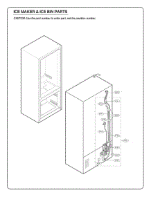 Section 8 parts for Lg Refrigerator 74405 from AppliancePartsPros.com