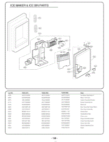 Ice Maker & Ice Bin Parts parts for Lg Refrigerator 75043 from AppliancePartsPros.com