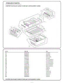 Freezer Parts parts for Lg Refrigerator 75053 from AppliancePartsPros.com