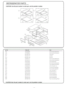 Refrigerator Parts parts for Lg Refrigerator 75053 from AppliancePartsPros.com