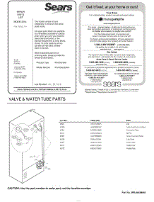 Valve & Water Tube Parts parts for Lg Refrigerator 75053 from AppliancePartsPros.com