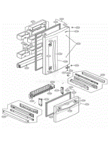 Door Parts Drawer Parts parts for Lg Refrigerator 75093 from AppliancePartsPros.com