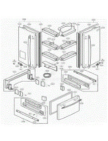 Door Parts parts for Lg Refrigerator 75192 from AppliancePartsPros.com