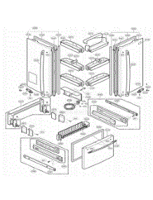 Door Parts parts for Lg Refrigerator 75546 from AppliancePartsPros.com