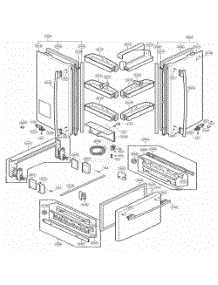 Door Parts parts for Lg Refrigerator 77193 from AppliancePartsPros.com
