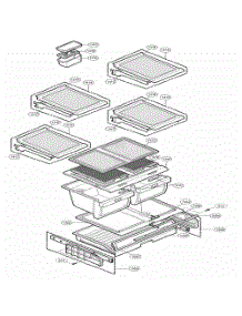 Refrigerator Parts parts for Lg Refrigerator 77193 from AppliancePartsPros.com