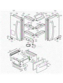 Door Parts parts for Lg Refrigerator 77552 from AppliancePartsPros.com