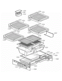 Refrigerator Parts parts for Lg Refrigerator 77552 from AppliancePartsPros.com
