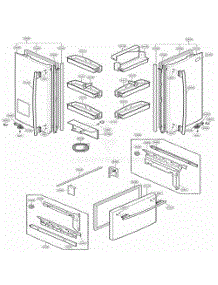 Door Parts parts for Lg Refrigerator 77712 from AppliancePartsPros.com