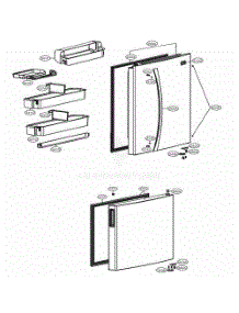 Door Parts parts for Lg Refrigerator 78022 from AppliancePartsPros.com