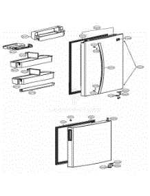 Door Parts parts for Lg Refrigerator 78024 from AppliancePartsPros.com