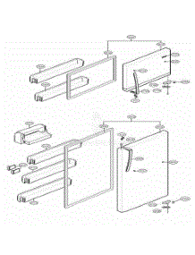 Door Parts parts for Lg Refrigerator 78032 from AppliancePartsPros.com