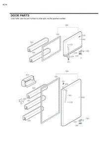 Door Parts parts for Lg Refrigerator 78033 from AppliancePartsPros.com