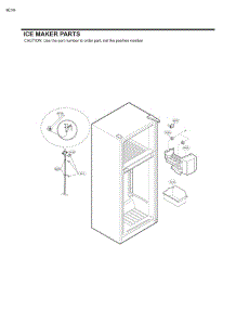 Ice Maker Parts parts for Lg Refrigerator 78033 from AppliancePartsPros.com