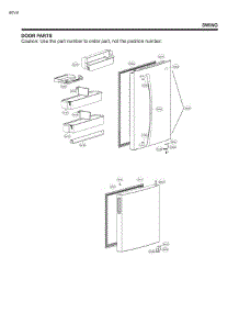 Door Parts parts for Lg Refrigerator 78043 from AppliancePartsPros.com