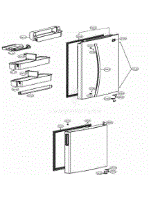 Door Parts parts for Lg Refrigerator 78049 from AppliancePartsPros.com