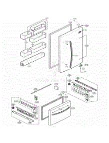 Door Parts parts for Lg Refrigerator 78099 from AppliancePartsPros.com