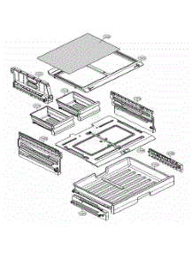 Refrigerator Parts - Pantry parts for Lg Refrigerator 78099 from AppliancePartsPros.com