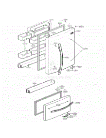 Door Parts parts for Lg Refrigerator 78274 from AppliancePartsPros.com