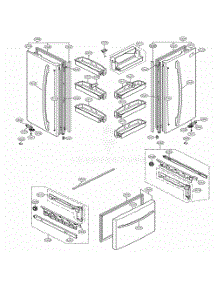 Door Parts parts for Lg Refrigerator 78306 from AppliancePartsPros.com