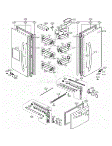 Door Parts parts for Lg Refrigerator 78344 from AppliancePartsPros.com
