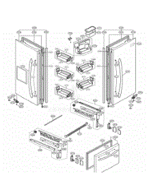 Door Parts parts for Lg Refrigerator 78349 from AppliancePartsPros.com