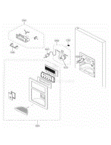Dispenser Parts parts for Lg Refrigerator 78412 from AppliancePartsPros.com