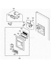 Dispenser Parts parts for Lg Refrigerator 78503 from AppliancePartsPros.com