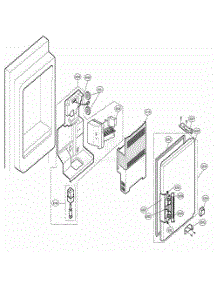 Ice Maker And Ice Bank Parts parts for Lg Refrigerator 78503 from AppliancePartsPros.com