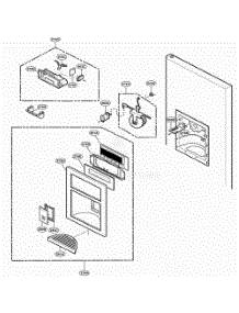 Dispenser Parts parts for Lg Refrigerator 78509 from AppliancePartsPros.com