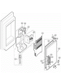 Ice Maker And Ice Bank Parts parts for Lg Refrigerator 78509 from AppliancePartsPros.com
