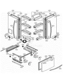 Door Parts parts for Lg Refrigerator 78542 from AppliancePartsPros.com