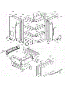 Door Parts parts for Lg Refrigerator 78543 from AppliancePartsPros.com
